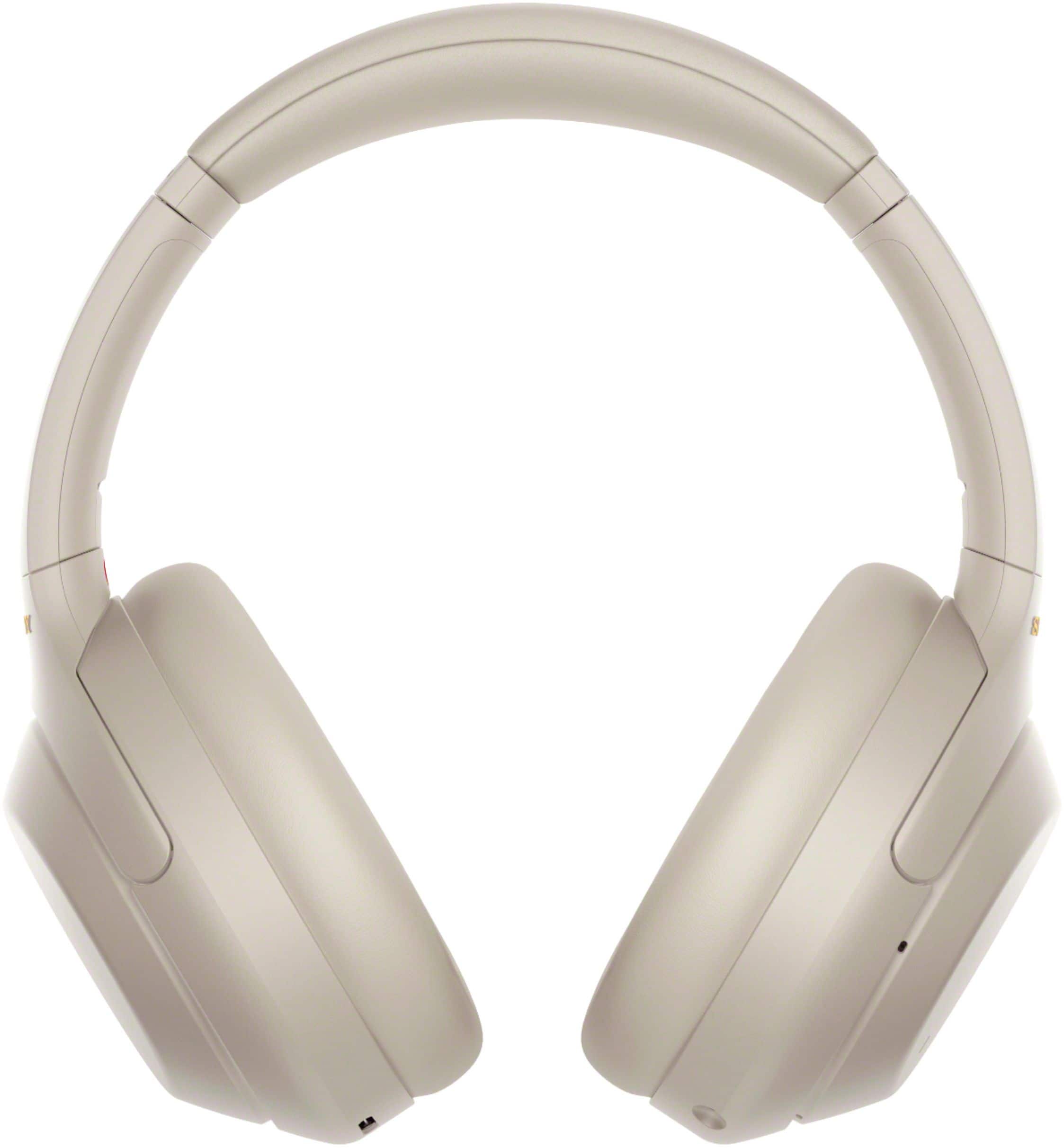 Alt View 11. Sony - WH1000XM4 Wireless Noise-Cancelling Over-the-Ear Headphones - Silver.