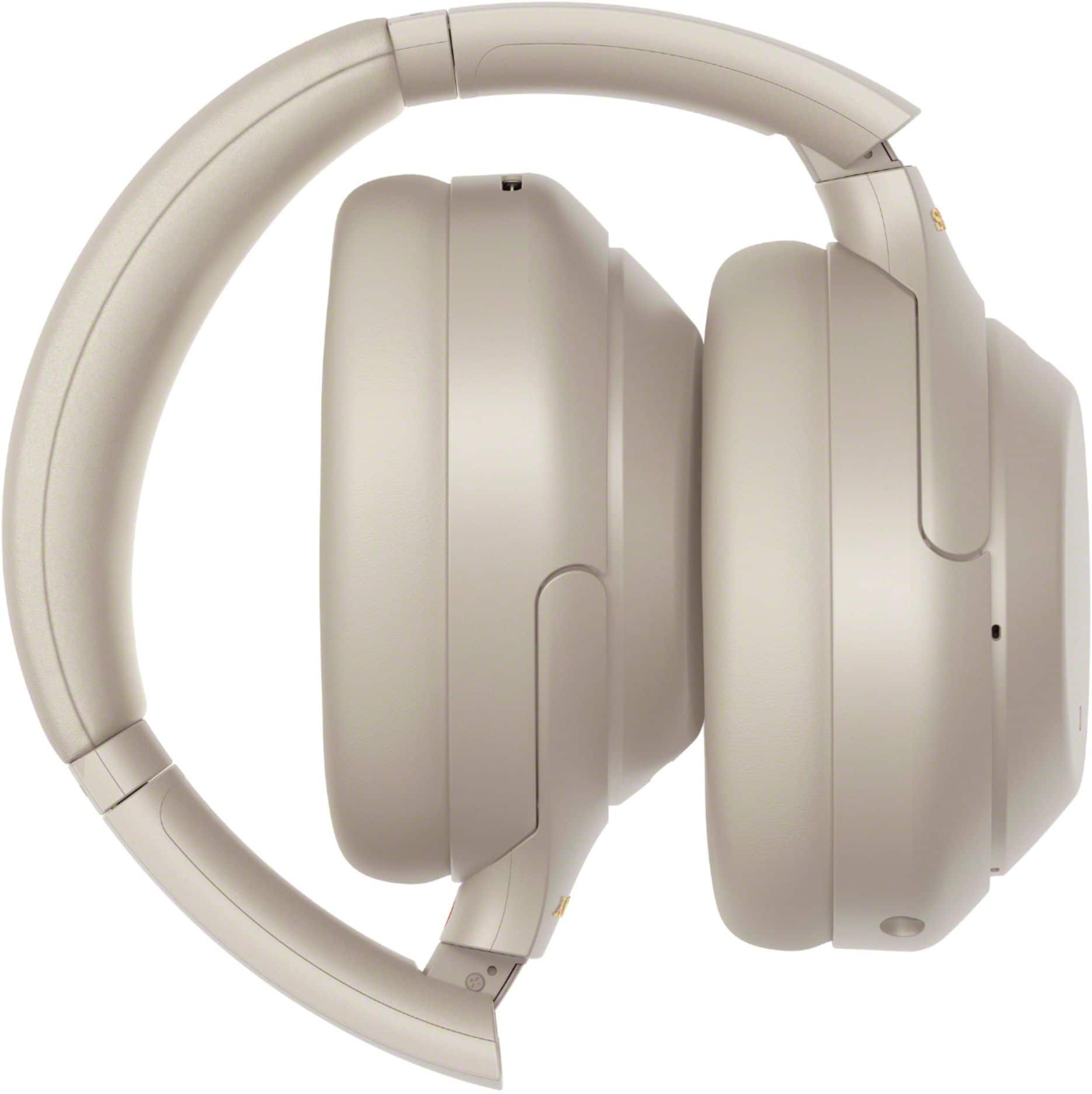 Sony WH-1000XM4 Wireless Noise-Cancelling Over-the-Ear Headphones Silver  WH1000XM4/S - Best Buy