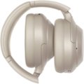 Alt View 15. Sony - WH1000XM4 Wireless Noise-Cancelling Over-the-Ear Headphones - Silver.