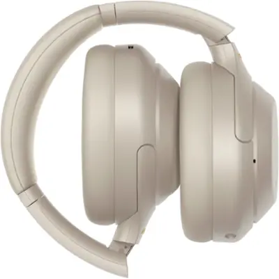 Sony - WH1000XM4 Wireless Noise-Cancelling Over-the-Ear Headphones - Silver