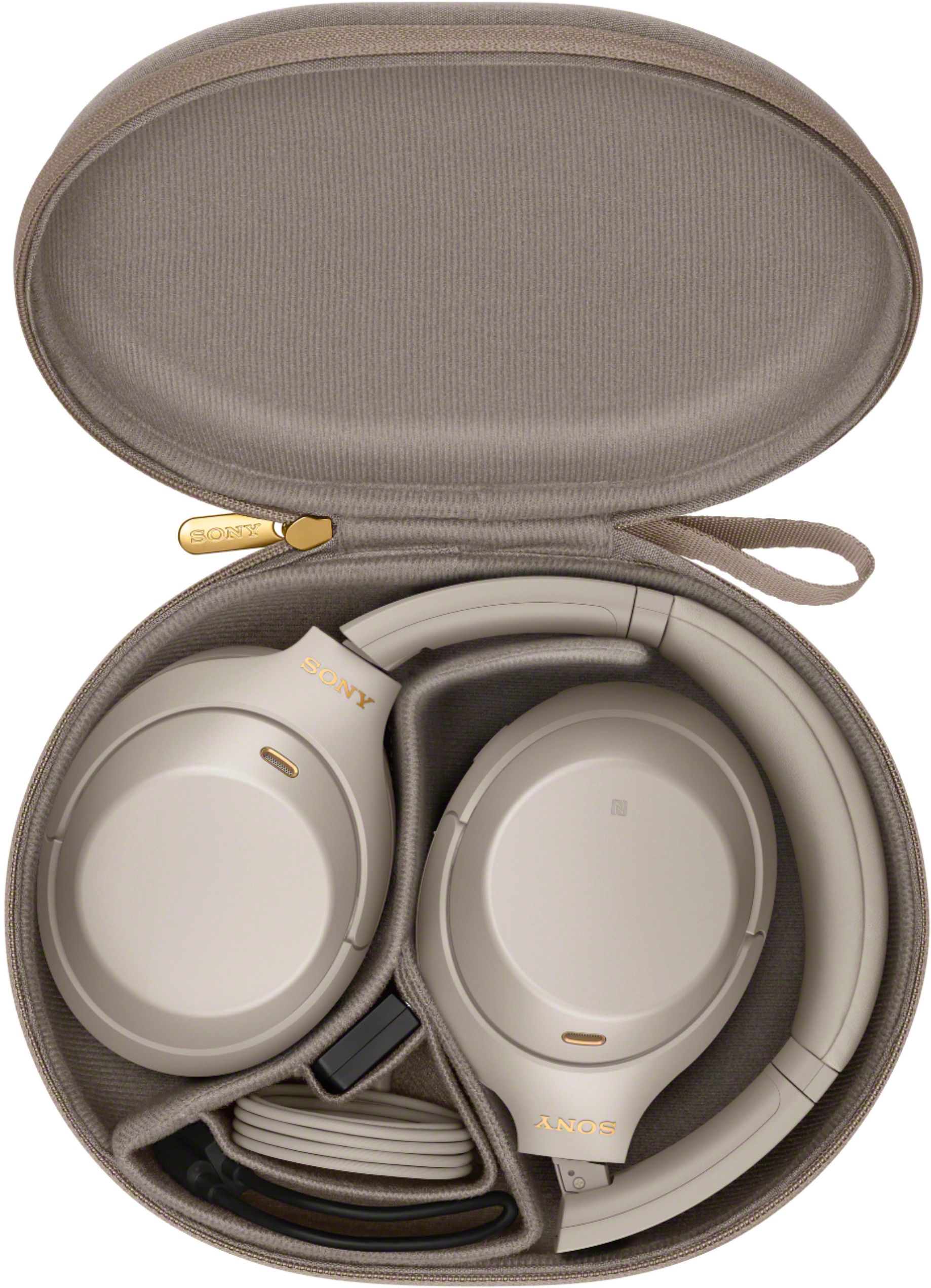 Sony WH-1000XM4 Wireless Noise-Cancelling Over-the-Ear Headphones Silver  WH1000XM4/S - Best Buy