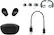 Alt View 18. Sony - WF-SP800N True Wireless Noise-Cancelling In-Ear Headphones - Black.