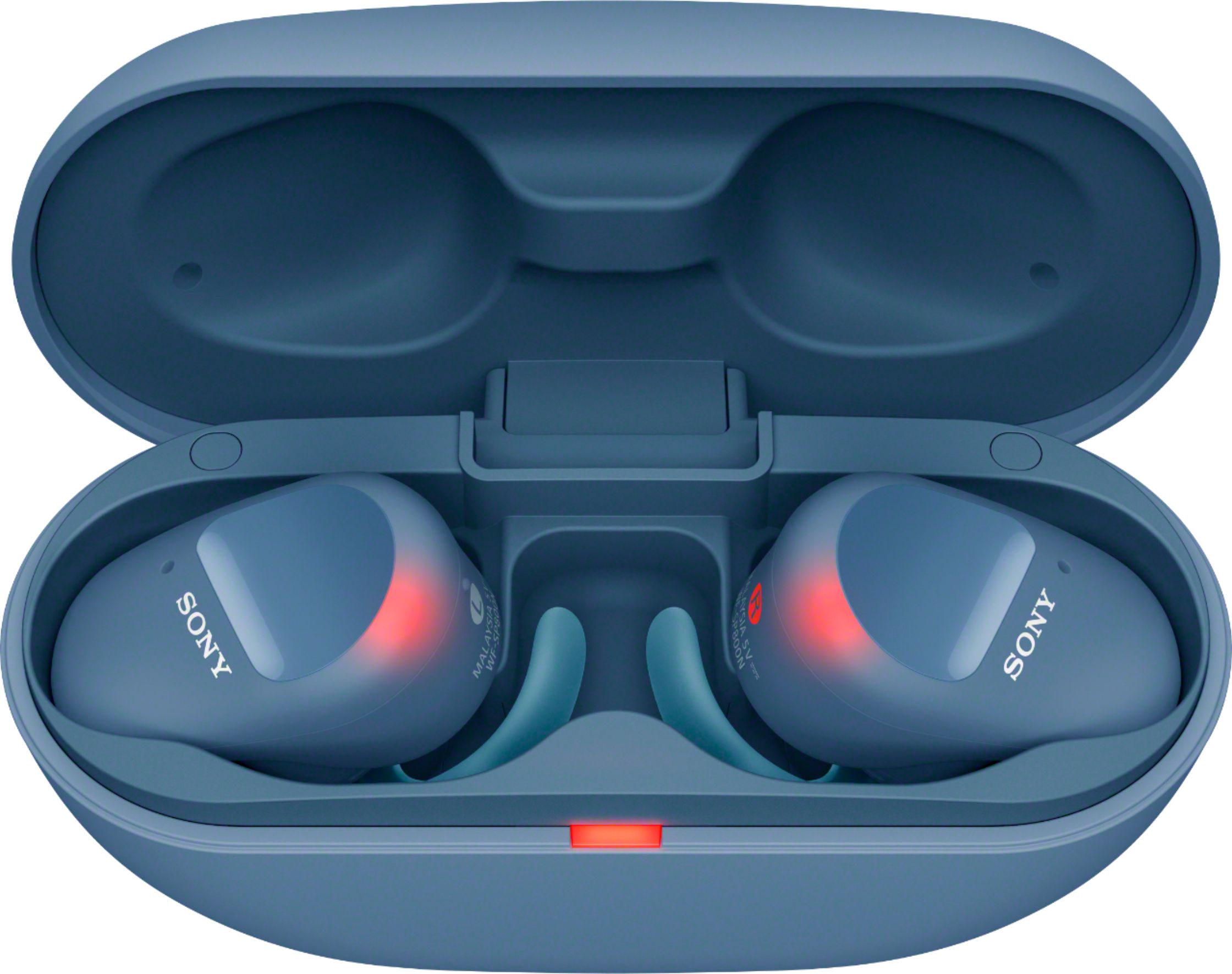 Best Buy: Sony WF-SP800N True Wireless Noise-Cancelling In-Ear Headphones Blue  WFSP800N/L
