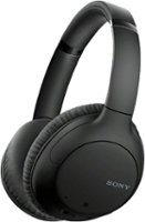 Sony - WH-CH710N Wireless Noise-Cancelling Over-the-Ear Headphones - Black - Angle_Zoom