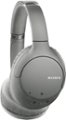 Front Zoom. Sony - WH-CH710N Wireless Noise-Cancelling Over-the-Ear Headphones - Gray.