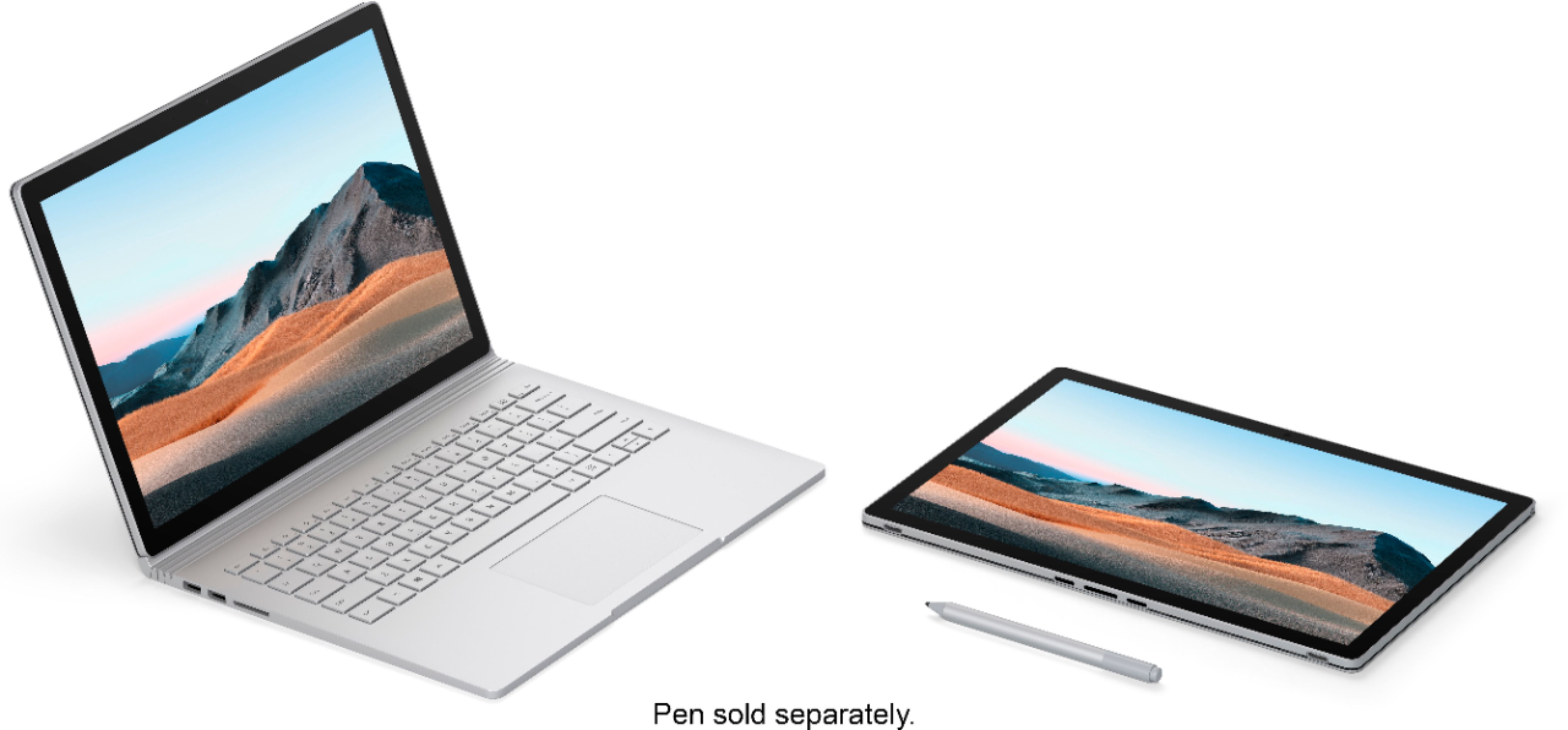 Microsoft Surface Book 3 Hybride (2-en-1) 34,3 cm (13.5) Écran tactile  Intel® Core™ i7 i7-1065G7 16 Go LPDDR4x-SDRAM 256 Go SSD