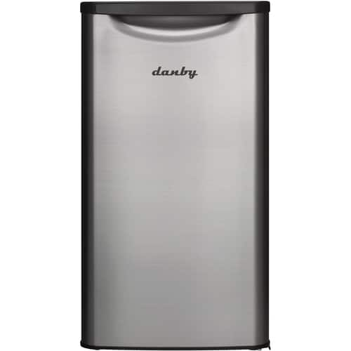  Danby - Contemporary Classic 3.4 Cu. Ft. Mini Fridge - Stainless steel