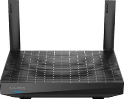 Linksys - Max-Stream AX1800 Dual-Band Mesh Wi-Fi 6 Router - Black - Front_Zoom