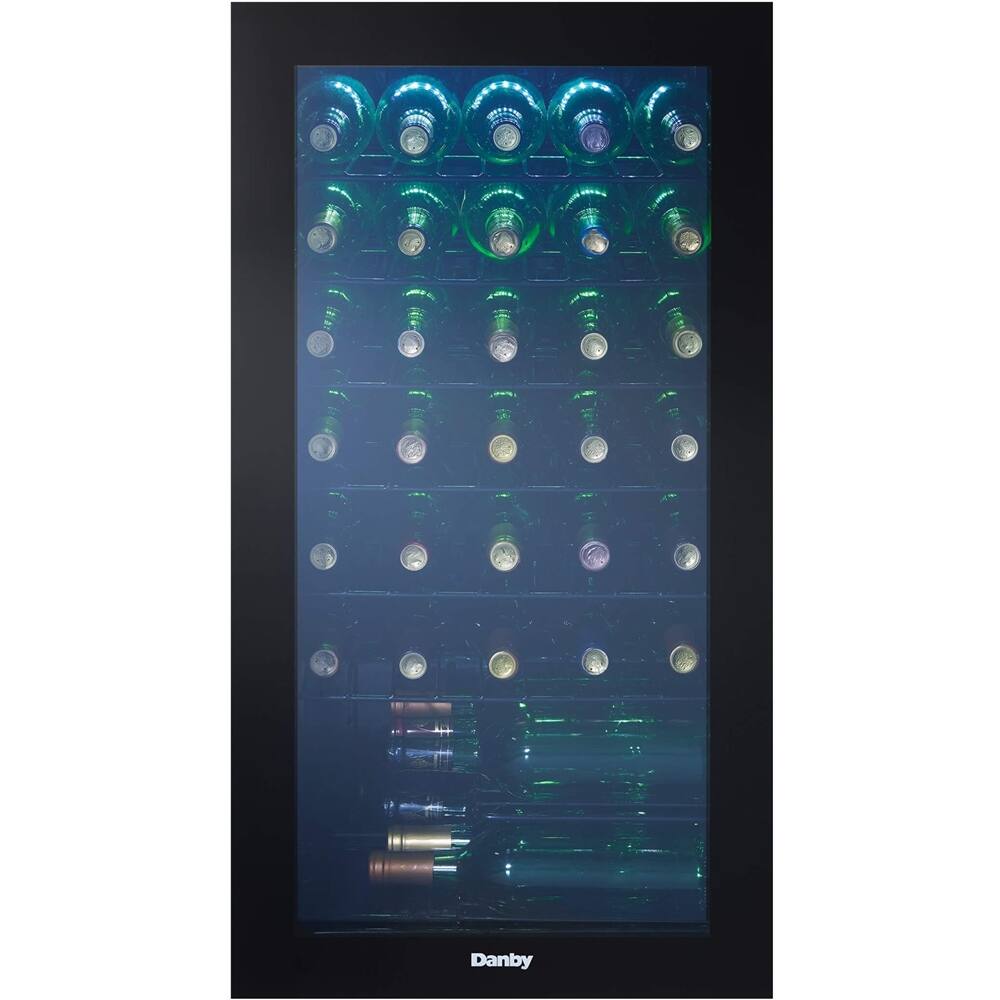 Alt View 12. Danby - 36-Bottle Wine Cooler - Black.