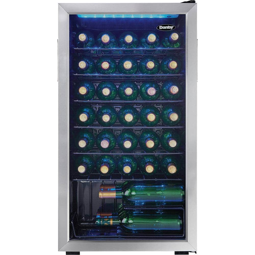 Alt View 11. Danby - 36-Bottle Wine Cooler - Stainless Steel.