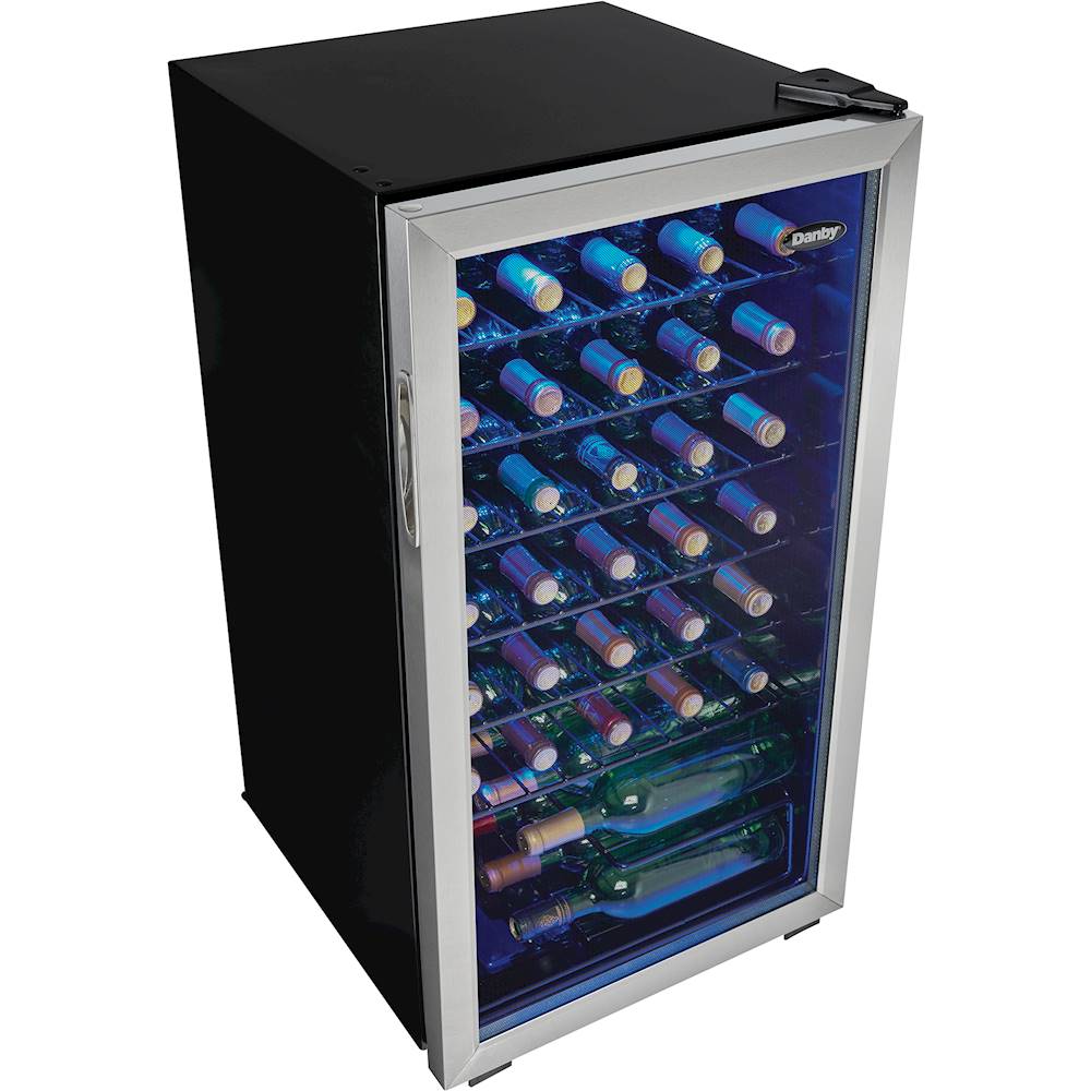 Alt View 13. Danby - 36-Bottle Wine Cooler - Stainless Steel.