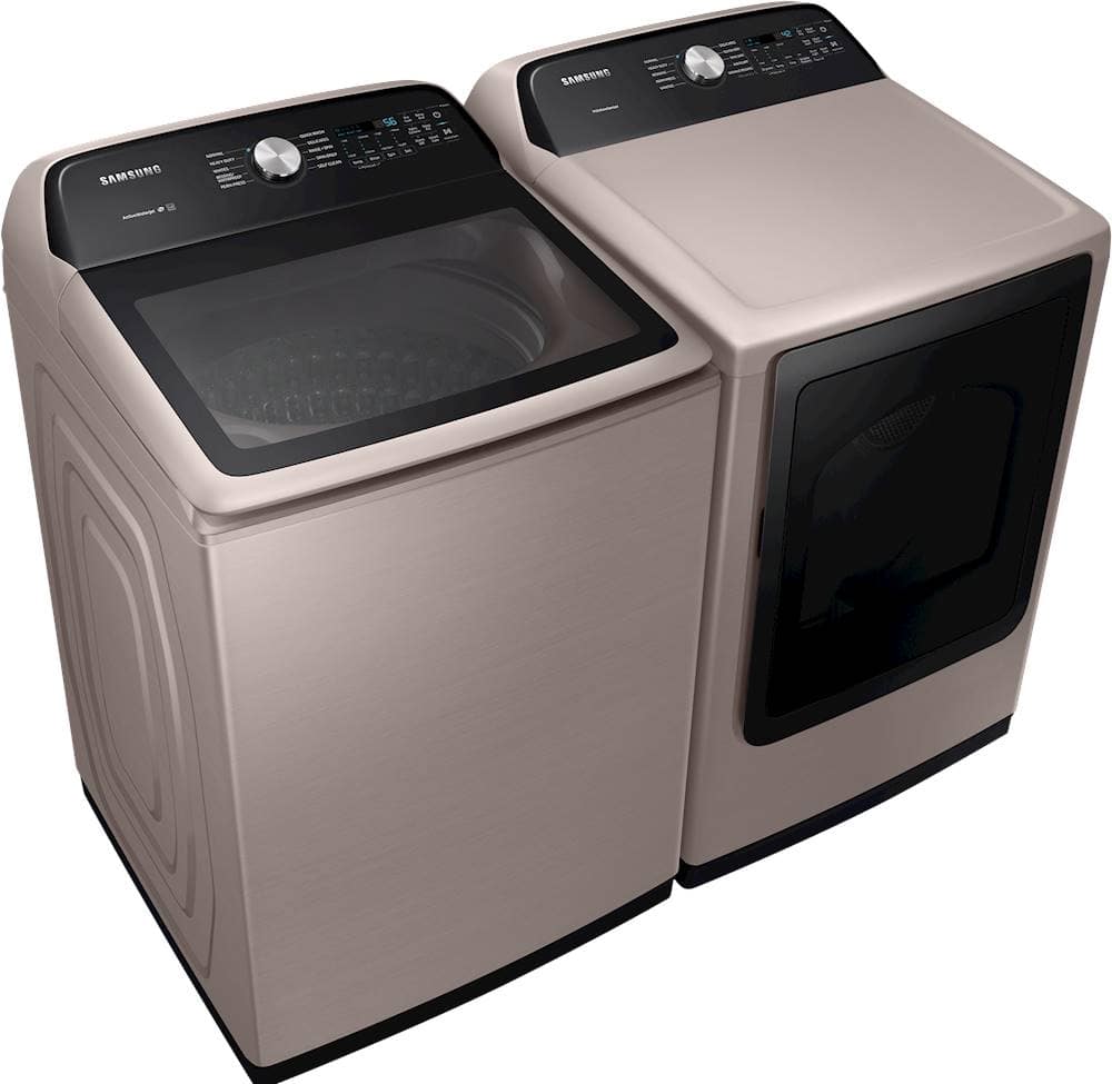 Alt View 14. Samsung - 7.4 Cu. Ft. Gas Dryer with Vibration Reduction Technology+ - Champagne.