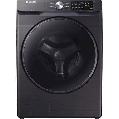  Samsung - 4.5 Cu. Ft. 10-Cycle High-Efficiency Front-Loading Washer with Steam - Black Stainless Steel