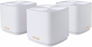 ASUS - ZenWiFi AX1800 Dual-Band WiFi 6 Mesh Wi-Fi System (3-pack) - White - Front_Zoom