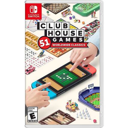 Front. Nintendo of America - Clubhouse Games: 51 Worldwide Classics. - E (Everyone)