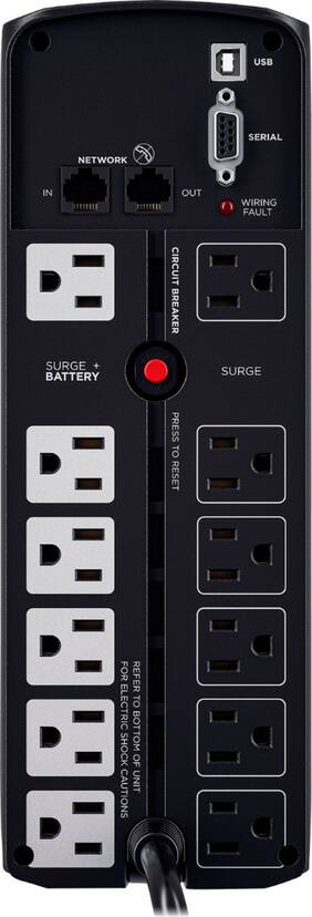 CyberPower 1500VA Sine Wave Battery Back Up System Black GX1500U CyberPower 1500VA Sine Wave Battery Back Up System Black GX1500U