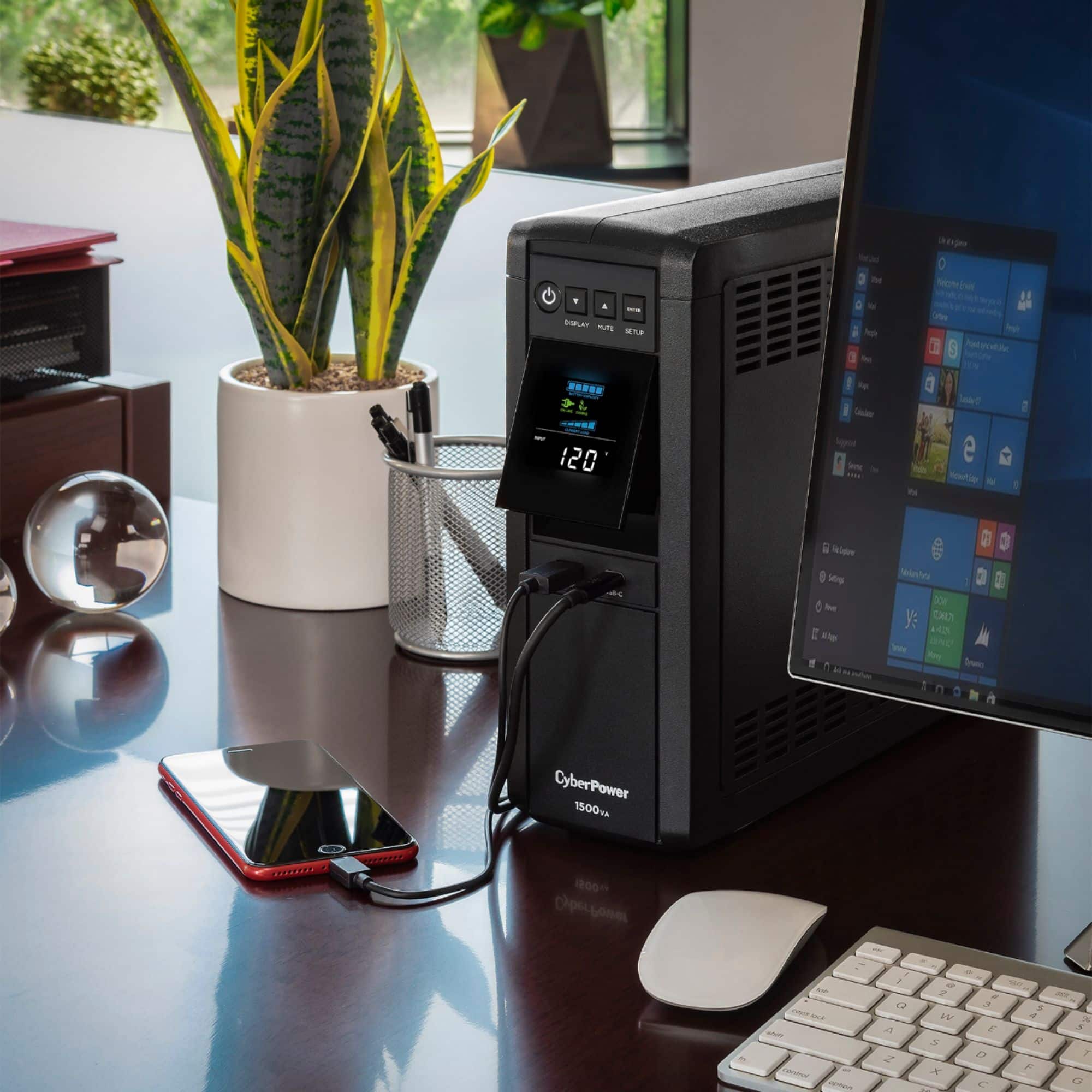 Alt View 15. CyberPower - 1500VA Sine Wave Battery Back-Up System - Black.