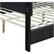 Alt View 13. Click Decor - Hudson Faux Leather 62.8" Queen Platform Bed - Black.
