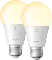 Sengled - Smart Wi-Fi LED Soft White A19 Bulb (2-Pack) - White - Front_Zoom