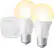 Front. Sengled - Smart LED Soft White A19 Starter Kit (2-Pack) - White.