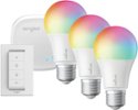 Sengled - Smart A19 LED Bulbs 60W Starter Kit 3-Pack + Switch Works with Amazon Alexa, Google Assistant & Apple Home Kit - Multicolor