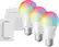 Front. Sengled - Smart A19 LED Bulbs 60W Starter Kit 3-Pack + Switch Works with Amazon Alexa, Google Assistant & Apple Home Kit - Multicolor.