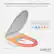 Alt View 15. Luxe - E850 Electric Self-Cleaning Nozzle Elongated Bidet Toilet Seat w/Warm Water - White.