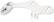 Alt View 11. Luxe - Neo 320 Non-Electric Self-Cleaning Nozzle Universal Fit Bidet Toilet Attachment w/Warm Water - White.