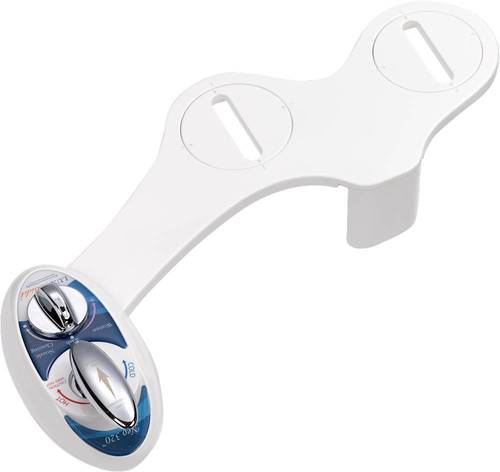 Luxe - Neo 320 Non-Electric Self-Cleaning Nozzle Universal Fit Bidet Toilet Attachment w/Warm Water - Blue was $89.99 now $49.99 (44.0% off)