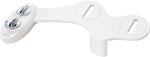 Luxe - Neo 120 Non-Electric Self-Cleaning Nozzle Universal Fit Bidet Toilet Attachment - White - Front_Zoom