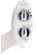 Alt View Zoom 12. Luxe - Neo 120 Non-Electric Self-Cleaning Nozzle Universal Fit Bidet Toilet Attachment - White.