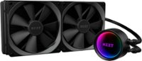 Front Zoom. NZXT - Kraken X63 RGB All-in-one 280mm Radiator CPU Liquid Cooling System - Black.