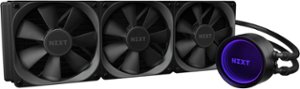 NZXT - Kraken X73 RGB All-in-one 360mm Radiator CPU Liquid Cooling System – Black - Black - Front_Zoom