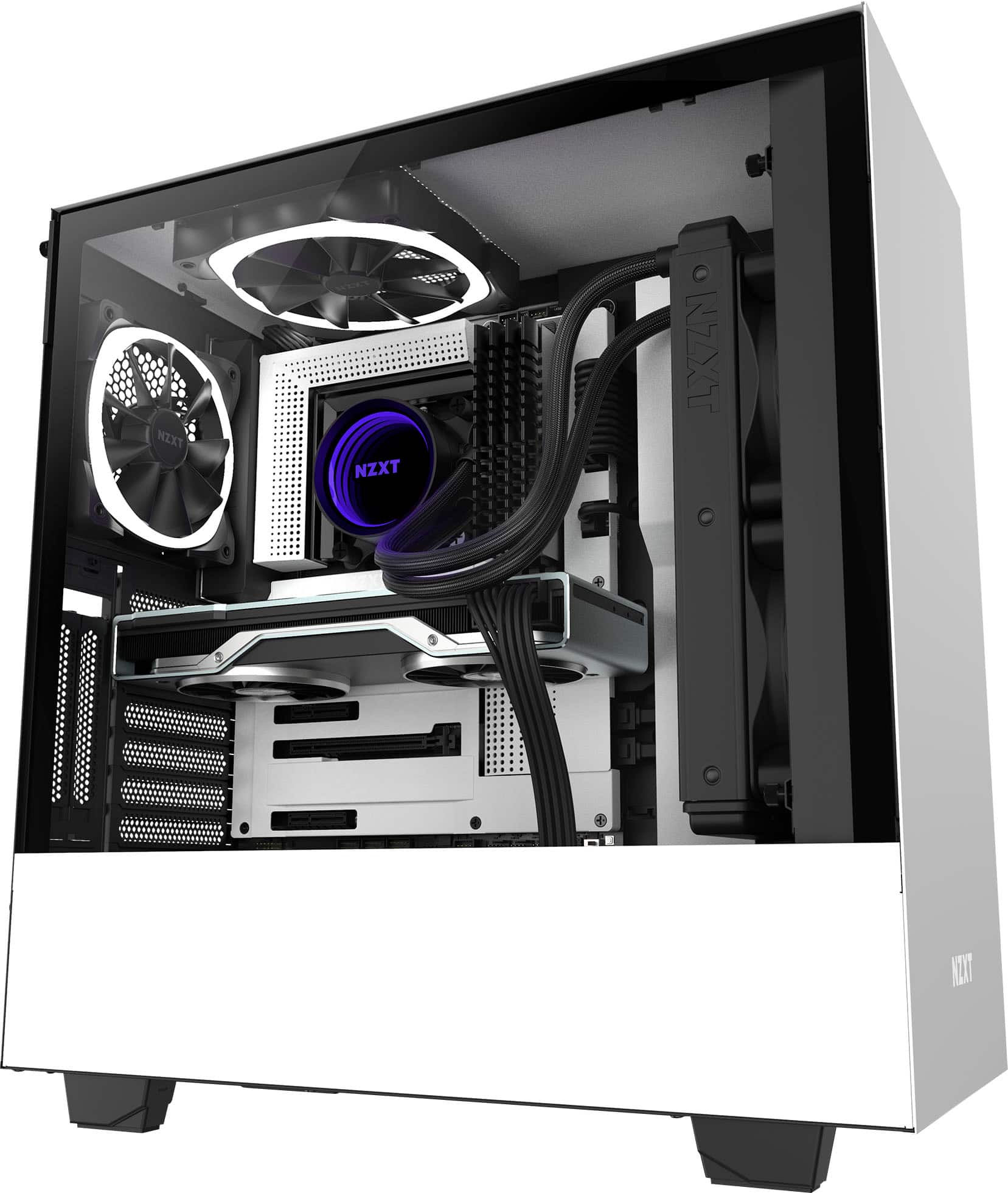 Alt View 14. NZXT - Kraken X73 RGB All-in-one 360mm Radiator CPU Liquid Cooling System - Black.