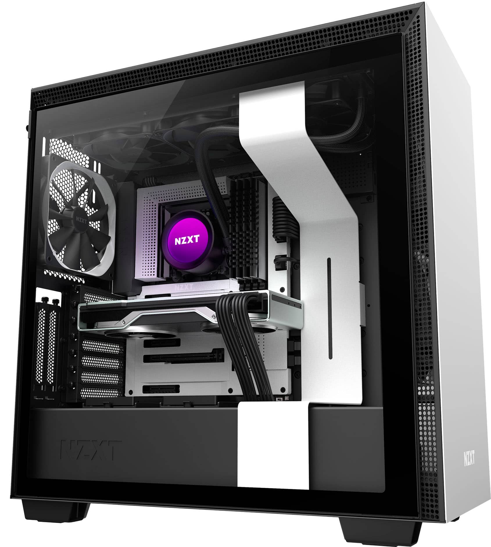 Alt View 15. NZXT - Kraken X73 RGB All-in-one 360mm Radiator CPU Liquid Cooling System - Black.