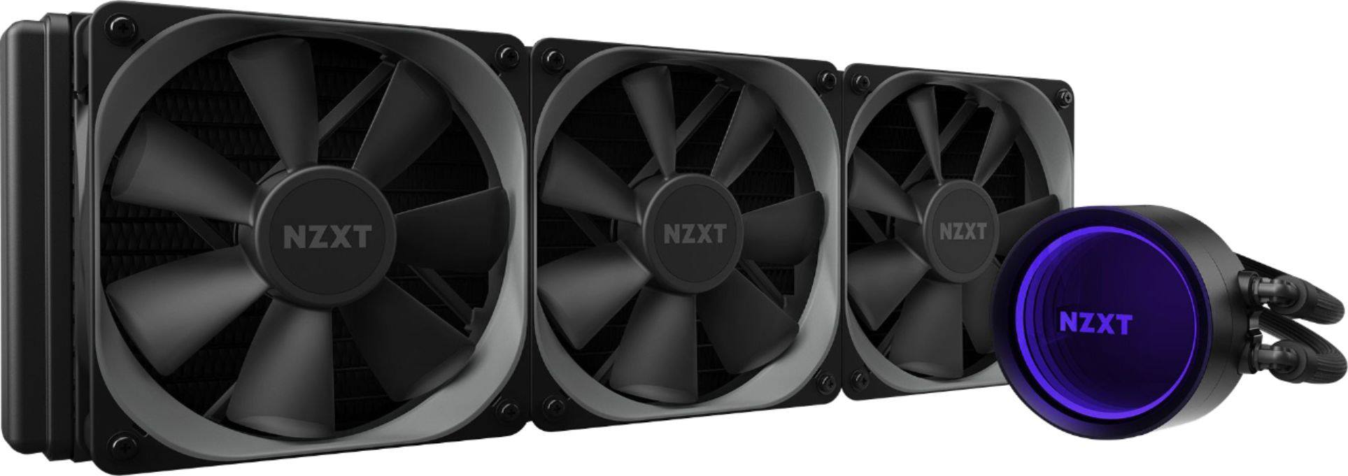 Alt View 19. NZXT - Kraken X73 RGB All-in-one 360mm Radiator CPU Liquid Cooling System - Black.