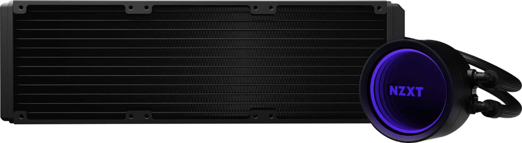 Alt View 21. NZXT - Kraken X73 RGB All-in-one 360mm Radiator CPU Liquid Cooling System - Black.