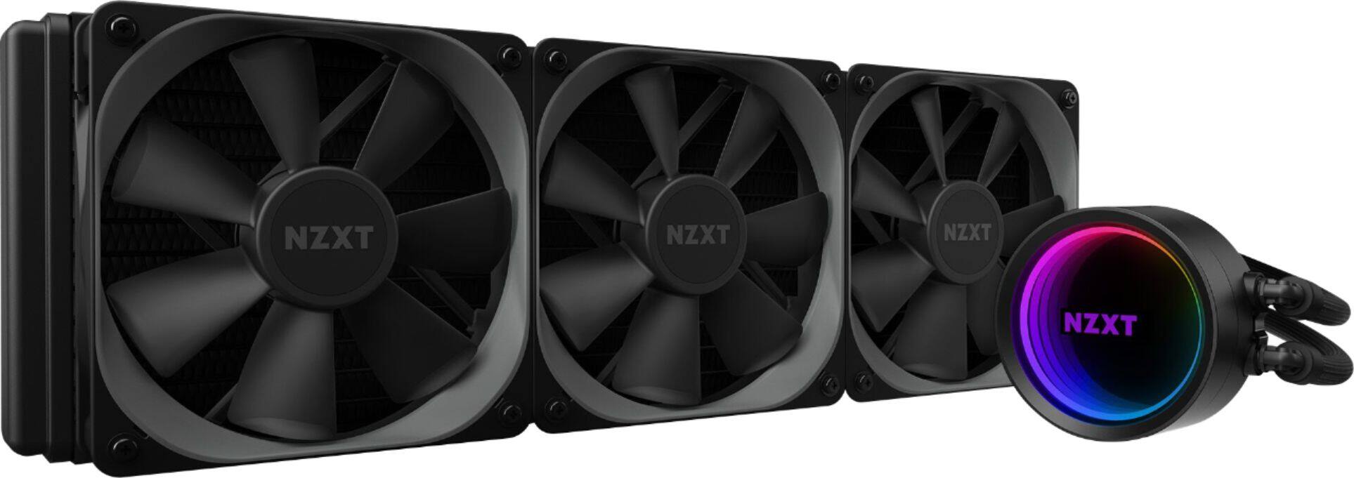 Alt View 27. NZXT - Kraken X73 RGB All-in-one 360mm Radiator CPU Liquid Cooling System - Black.