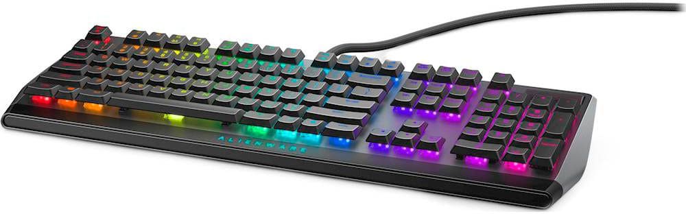 Alt View 13. Alienware - AW510K Full-size Wired Mechanical CHERRY MX Low Profile Red Switch Gaming Keyboard with RGB Back Lighting - Dark Side of the Moon.