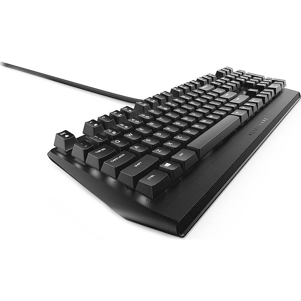 Angle View: Alienware - AW310K Wired Gaming Mechanical CHERRY MX Red Switch Keyboard with Back Lighting - Black