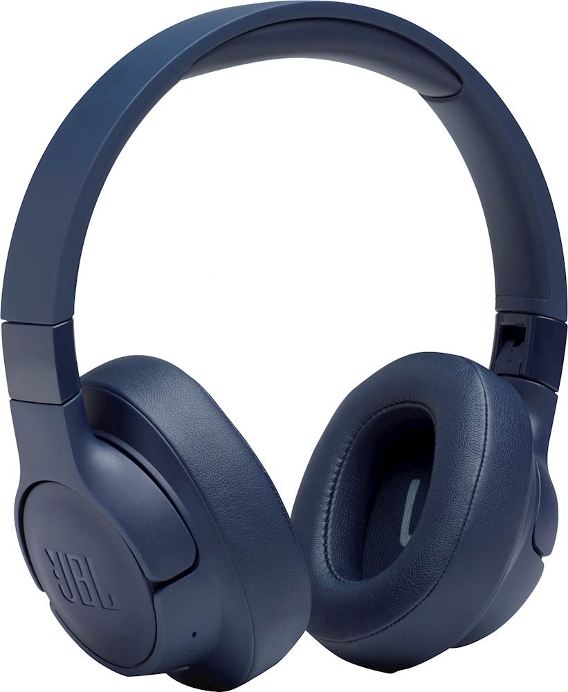 Angle View: JBL - TUNE 700BT Wireless Over-the-Ear Headphones - Blue