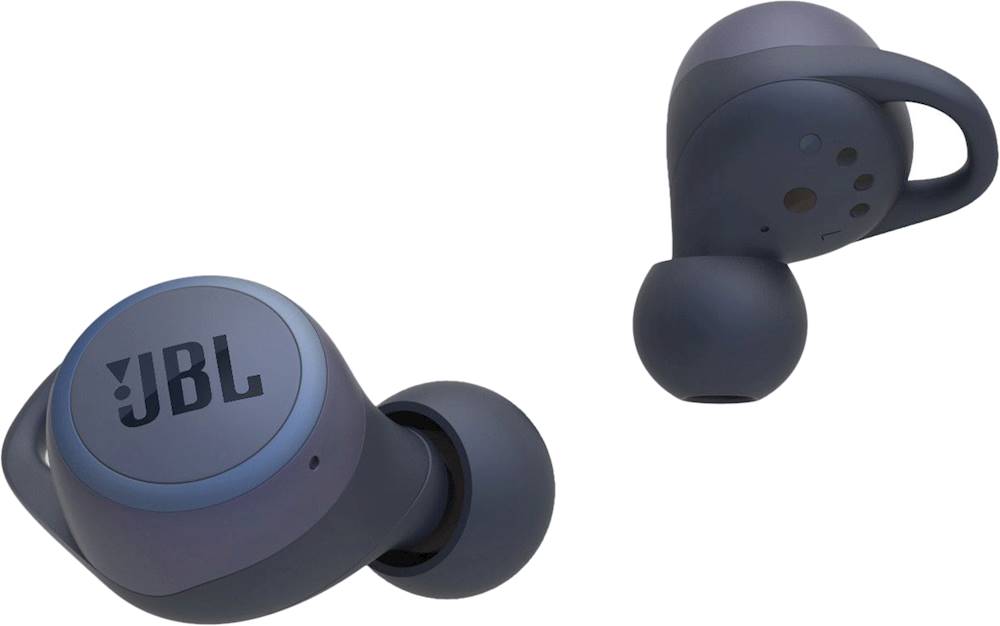 Angle View: JBL - LIVE 300TWS True Wireless In-Ear Headphones - Blue