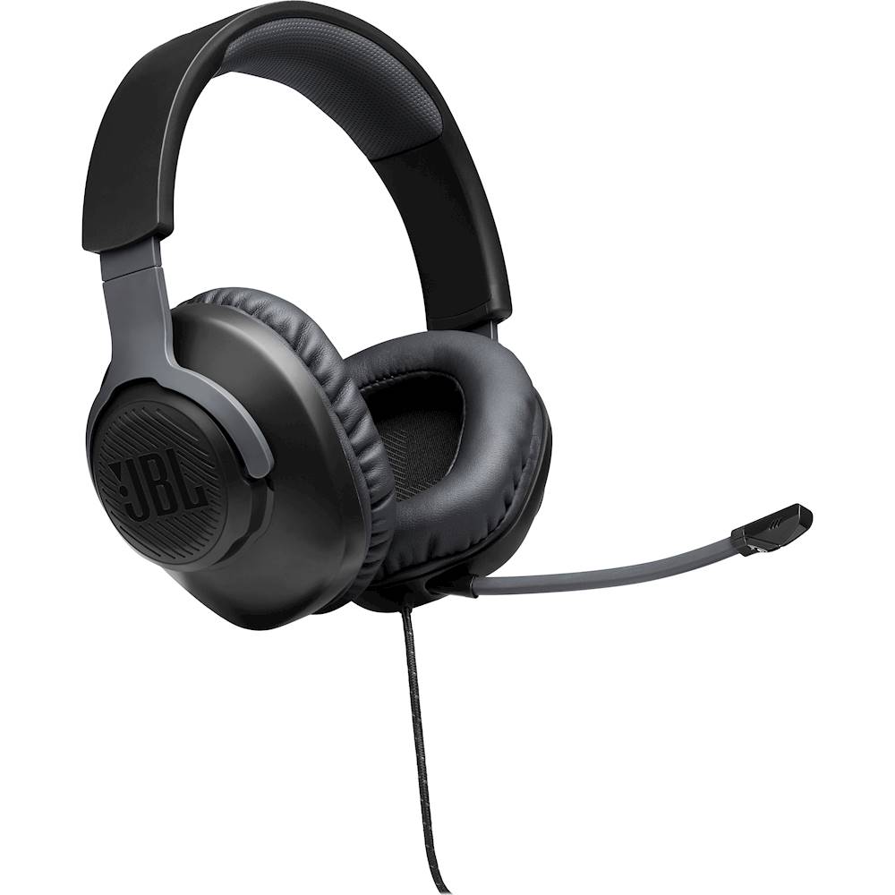 in the meantime unpleasant property JBL Quantum 100 Surround Sound Gaming Headset for PC, PS4, Xbox One,  Nintendo Switch, and Mobile Devices Black JBLQUANTUM100BLKAM - Best Buy