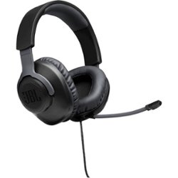JBL - Quantum 100 Surround Sound Gaming Headset for PC, PS4, Xbox One, Nintendo Switch, and Mobile Devices - Black - Angle_Zoom