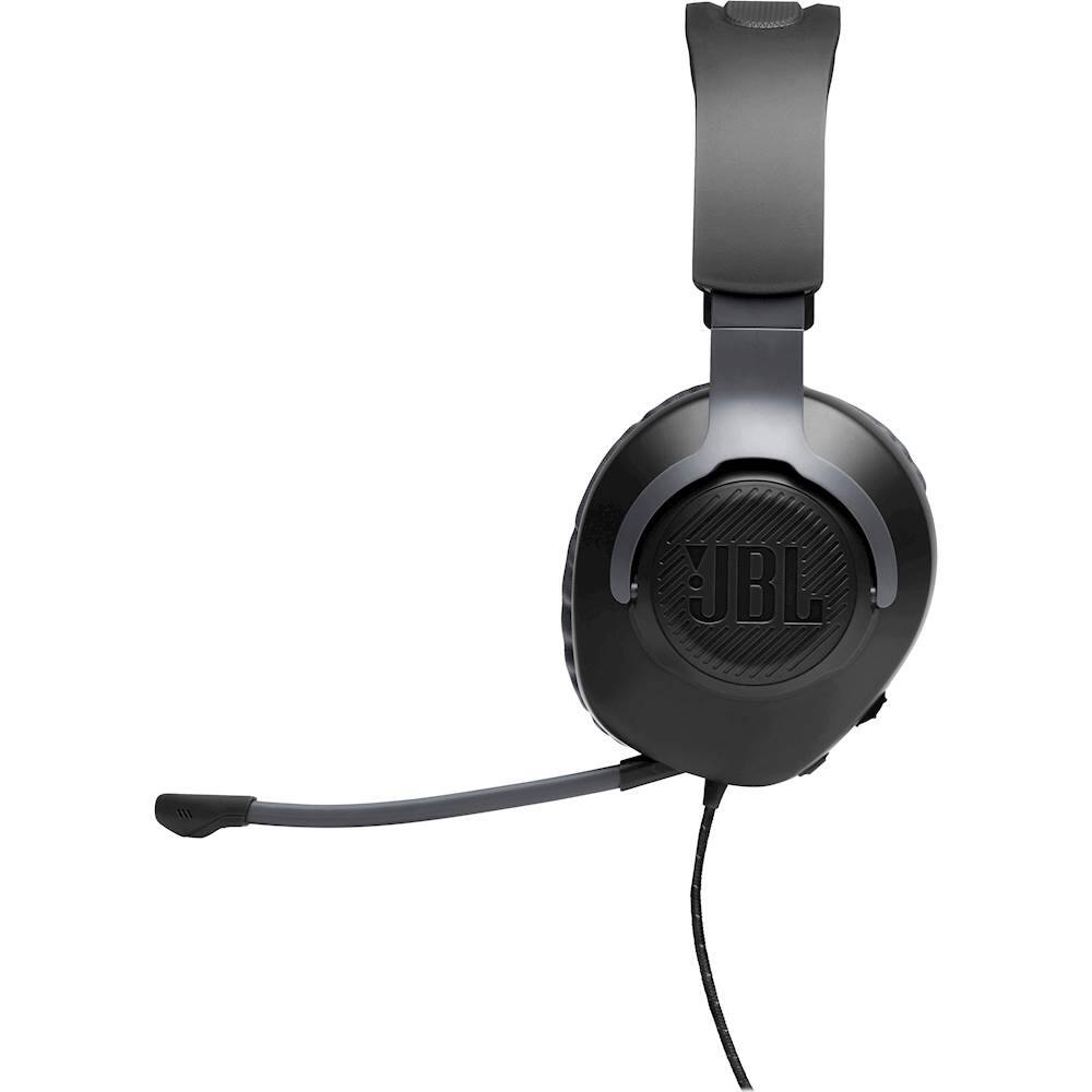 Alt View 13. JBL - Quantum 100 Surround Sound Gaming Headset for PC, PS4, Xbox One, Nintendo Switch, and Mobile Devices - Black.