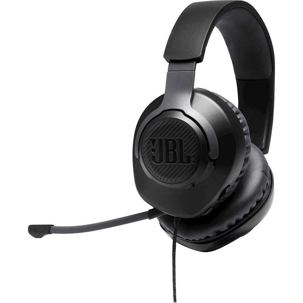 Alt View 18. JBL - Quantum 100 Surround Sound Gaming Headset for PC, PS4, Xbox One, Nintendo Switch, and Mobile Devices - Black.