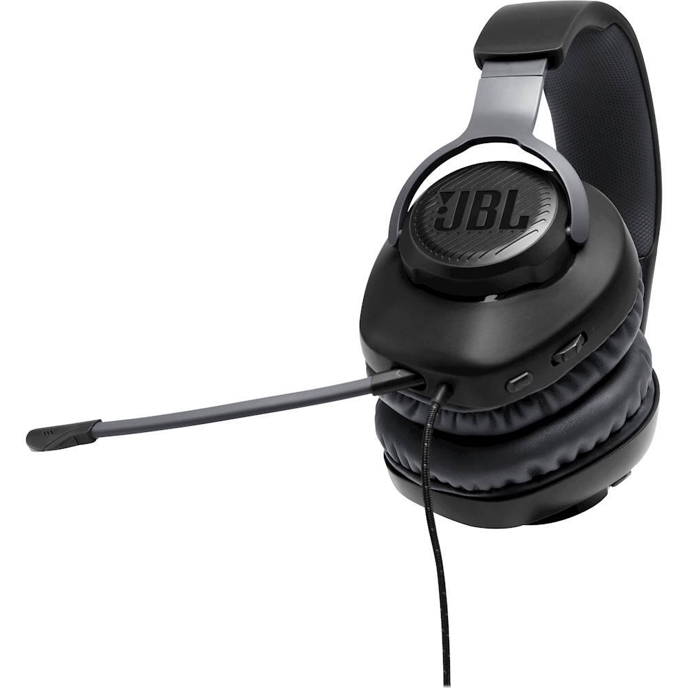 Alt View 19. JBL - Quantum 100 Surround Sound Gaming Headset for PC, PS4, Xbox One, Nintendo Switch, and Mobile Devices - Black.