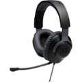 Left Zoom. JBL - Quantum 100 Surround Sound Gaming Headset for PC, PS4, Xbox One, Nintendo Switch, and Mobile Devices - Black.