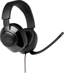 JBL - Quantum 300 Wired Stereo Gaming Headset for PC, PS4, Xbox One, Nintendo Switch and Mobile Devices - Black - Angle_Zoom