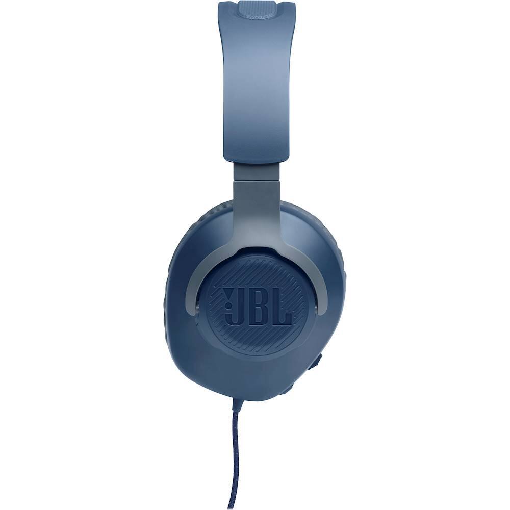 Alt View 17. JBL - Quantum 100 Surround Sound Gaming Headset for PC, PS4, Xbox One, Nintendo Switch, and Mobile Devices - Blue.